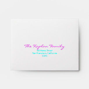 Enveloppe Liana Tree of Life Bat mitzvah Wedding RSVP