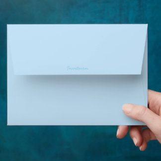 Enveloppe Light Sky Blue Plain Personal Stationery Envelope