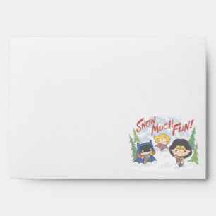 Enveloppe Ligue de Justice Chibi Snowball combat