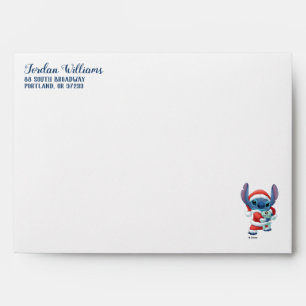 Enveloppe Lilo & Stitch   Santa Claus Stitch