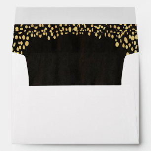 Enveloppe lindée Gold Confetti