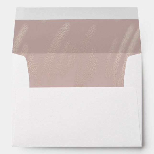 Enveloppe Linge d'enveloppe Mariage Abstrait rose pâle (Dos (Bas))