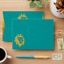 Lion With Crown - Gold Style 1 + your text