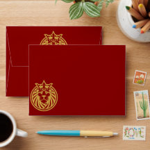 Lion With Crown - Gold Style 4 + your text