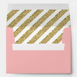 Enveloppe Little Princess, rose, Parties scintilla