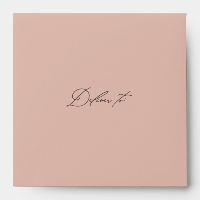 Enveloppe Livrer à la calligraphie avec le Mariage de nom de (Devant)
