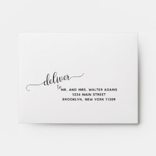 Enveloppe Livrez au mariage de carte d'enveloppe de RSVP