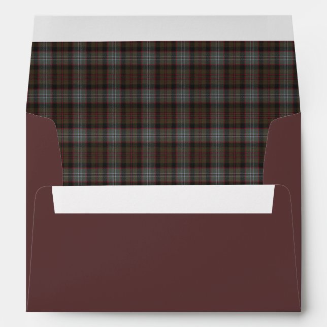 Enveloppe Lochaber Scottish Tartan (Dos (Bas))