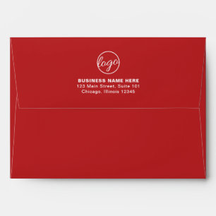 Enveloppe Logo commercial de marque simple Rouge