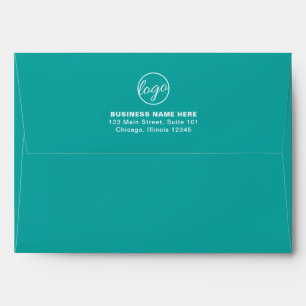 Enveloppe Logo commercial de marque simple Turquoise
