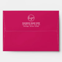 Logo d'affaires de marque simple Fuschia