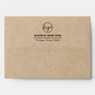 Enveloppe Logo d'affaires de marque simple Rustique