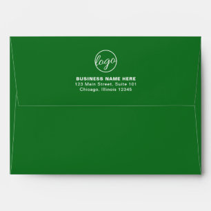 Enveloppe Logo d'affaires de marque simple vert
