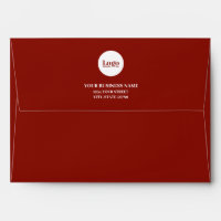 Logo d'affaires Retourner l'adresse Noël Rouge