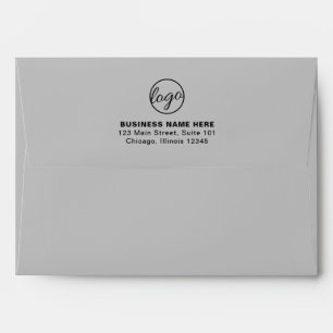 Enveloppe Logo de marque simple de l'entreprise Clair gris a