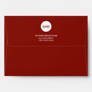 Enveloppe Logo d'entreprise Adresse de retour Noël Rouge