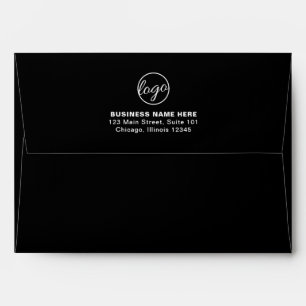 Enveloppe Logo d'entreprise de marque simple noir