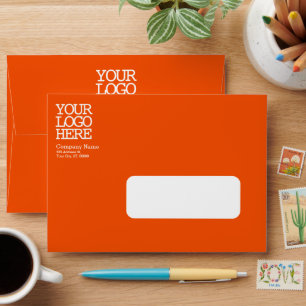 Enveloppe Logo d'entreprise moderne Orange personnalisé