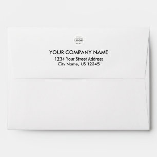 Enveloppe Logo d'entreprise personnalisé blanc