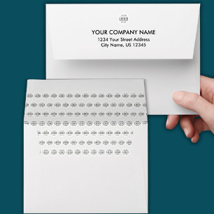 Enveloppe Logo d'entreprise personnalisé blanc