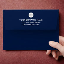 Logo d'entreprise personnalisé bleu marine