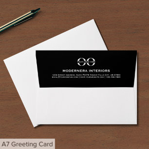 Enveloppe Logo personnalisé de l'enveloppe A7 moderne