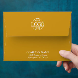 Enveloppe Logo personnalisé d'entreprise moderne Mustard pro