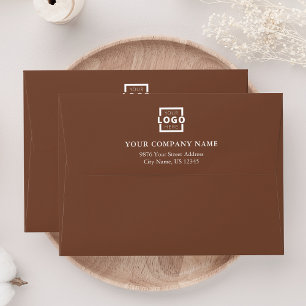 Enveloppe Logo professionnel personnalisé Brown