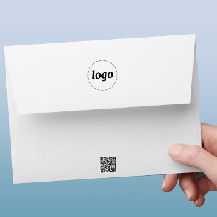 Enveloppe Logo simple QR Code Professionnel
