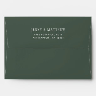 Enveloppe L'or vert de fougère part du mariage