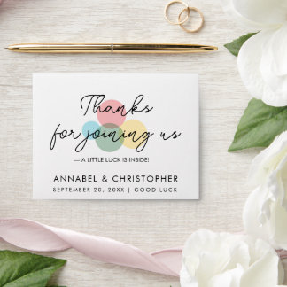 Enveloppe Lotto Party Favor Envelope | Thanks for Joining Us