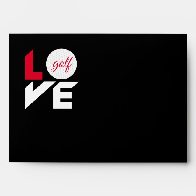 Enveloppe Love golf (Devant)