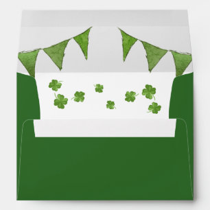 Enveloppe Lucky One St Patrick's Day Envelope Clover Green