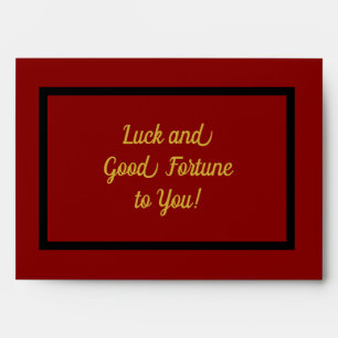 Enveloppe Lucky Red Feng Shui Argent