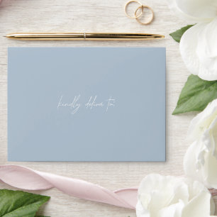 Enveloppe Lucy Dusty Blue Classic Mariage élégant
