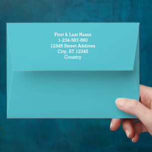 Enveloppe Lumière bleu clair de couleur solide
