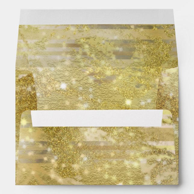 Enveloppe Luminaires Twinkle Sur Parties scintillant Or Glam (Dos (Bas))