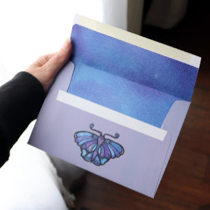 Enveloppe Luna Moth Purple Witchart