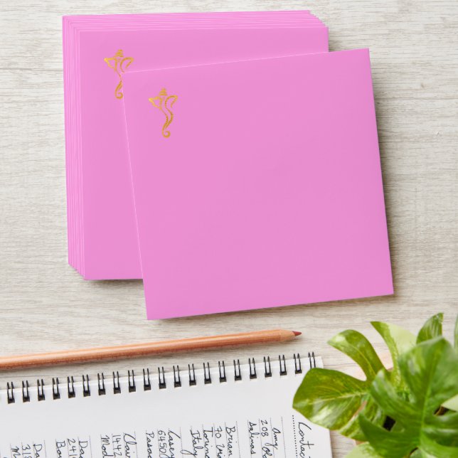 Enveloppe Lux Bijoux or rose bleu Mariage hindou Ganesh (Stacked)