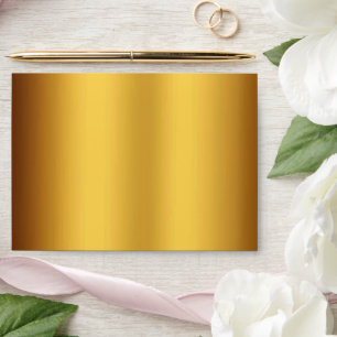 Enveloppe Luxe Gold Black Script Mariage Adresse de retour