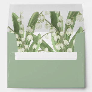 Enveloppe Lys de la Vallée Bouquet Floral