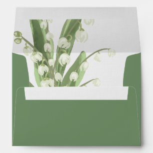 Enveloppe Lys de la Vallée Bouquet Floral
