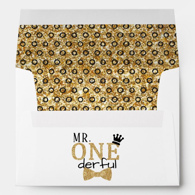 Enveloppe M. ONEderful 1er anniversaire (Dos (Bas))