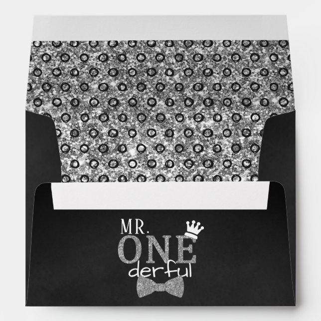 Enveloppe M. ONEderful 1er anniversaire (Dos (Bas))
