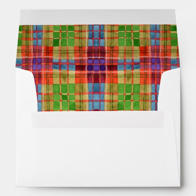 Enveloppe MAC RAE TARTAN A7 (cartes 5x7) (Dos (Bas))