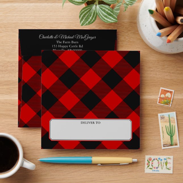 Enveloppe MacGregor Rob Roy Tartan Envelope (Desk)