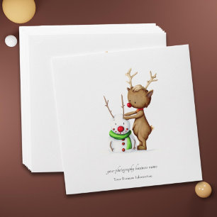Enveloppe Manche CD de Noël Reindeer pour photographes