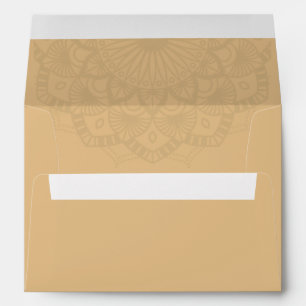 Enveloppe Mandala Brown Lumière Personnalisée