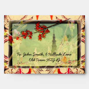 Enveloppe Maple, Magnolia, Cinquefoil Blossom et Tower
