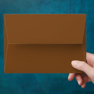 Enveloppe Mappage minimaliste Tawny Brown Invitation
